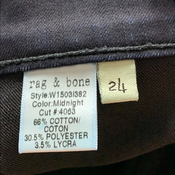 Rag & Bone Legging Midnight Jeans - Picture 9 of 13